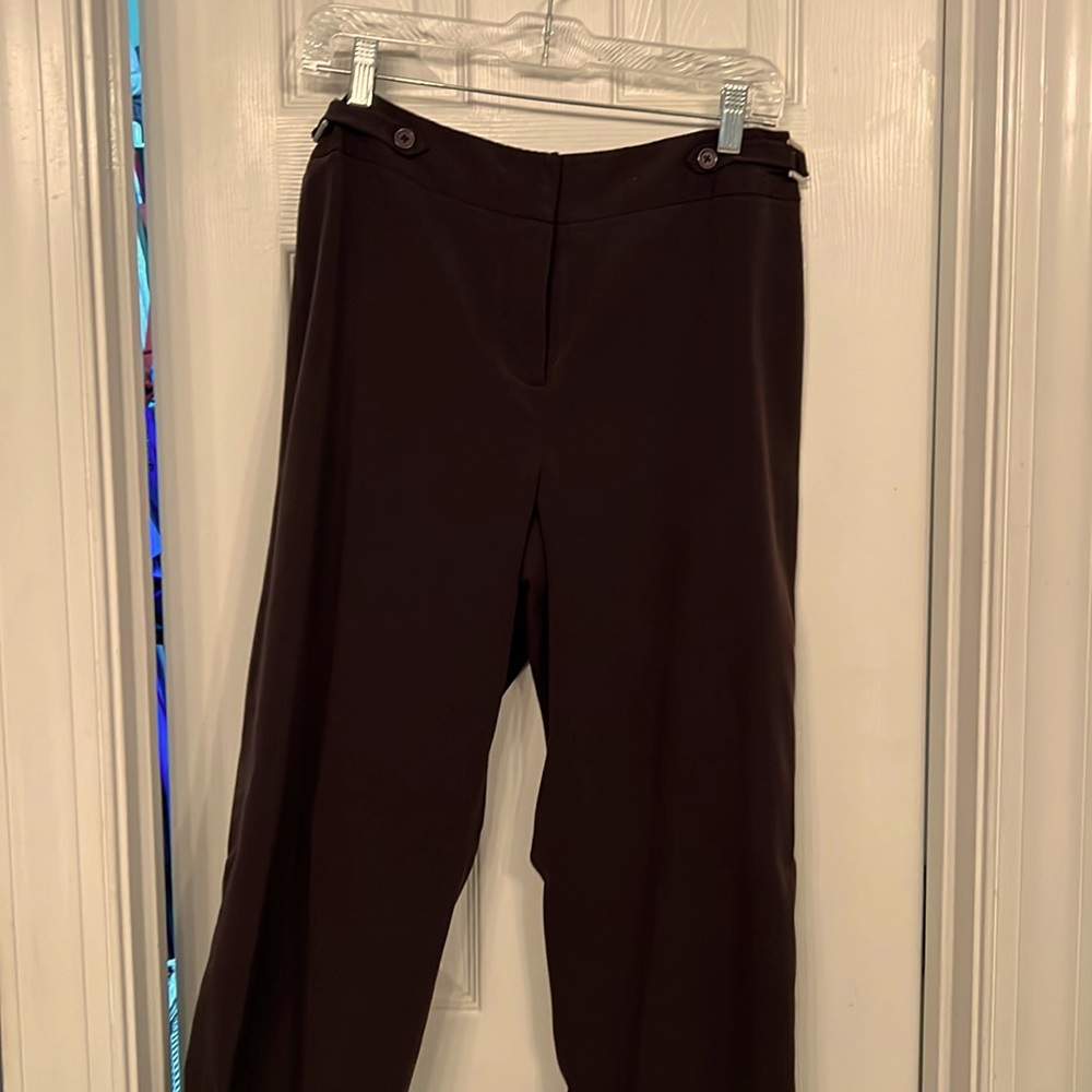 Larry Levine Dark Brown nice dress pants. Slight Flare.